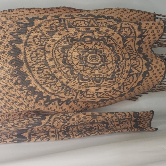 RIPCURL Waterfall Boho Long Sleeve Knit Draped Cardigan Shawl - Picture 5 of 8